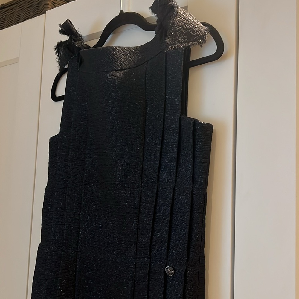 NWT Chanel Metiers d’art  2016 metallic silk blend dress